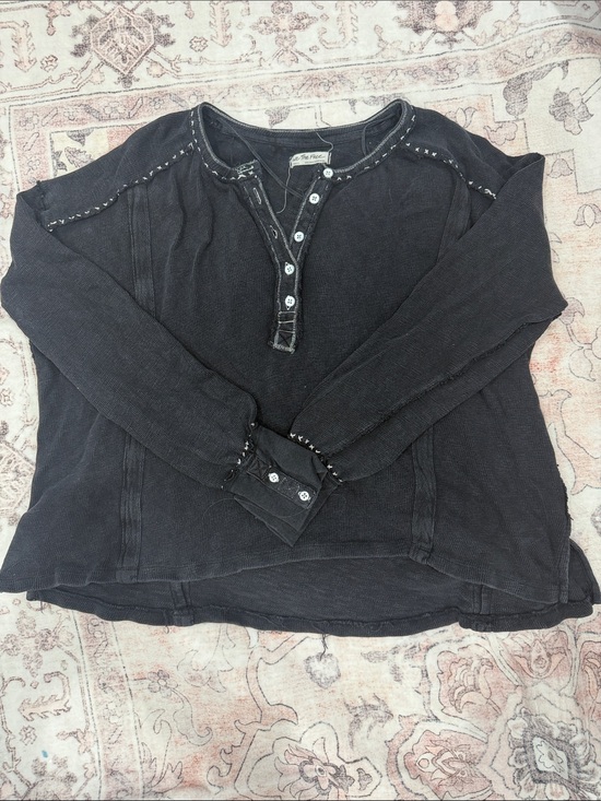 We The Free Tops - We The Free Charcoal Knit Pullover